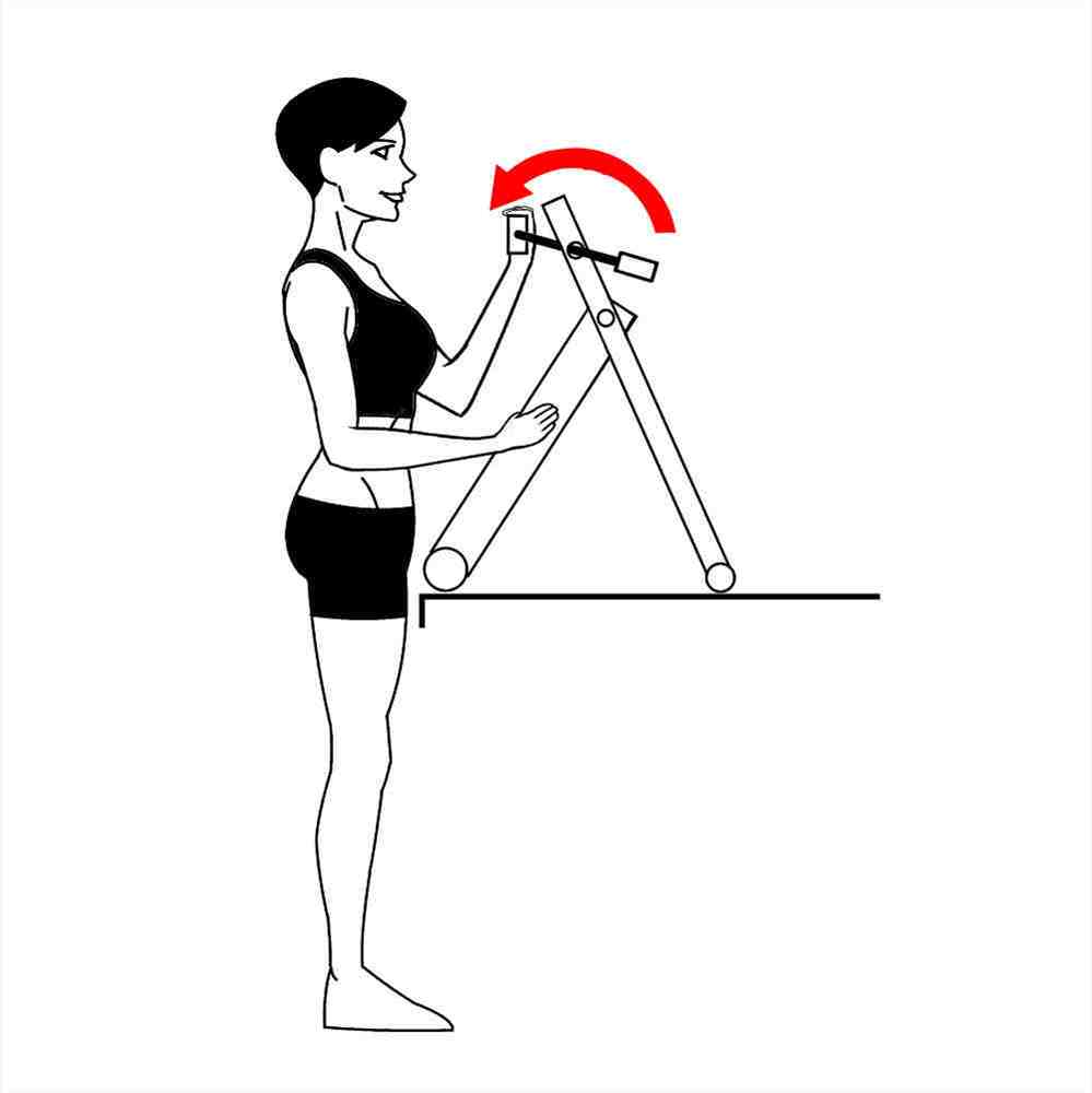 Excy Arm Ergometer Squat with Ledge Stabilizer Excy Bicep Exercises