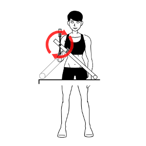 Forward Standing Shoulder Rotation Forward Standing Shoulder Rotation