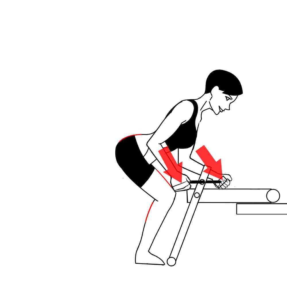 Arm Ergometer Squat with Ledge Core Stabilization Isometric Excy Exercise Arm Ergometer Squat with Ledge Core Stabilization Isometric Excy Exercise