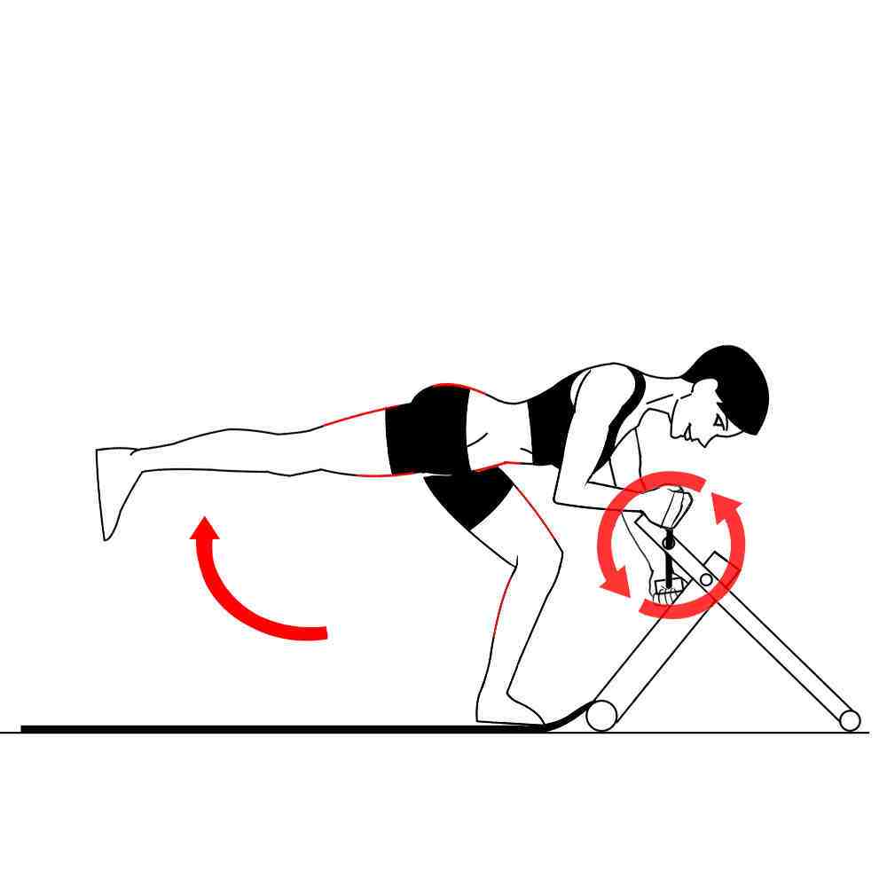 Excy Single Leg Balance Hand Cycle for Core Training and Upper Body Conditioning Backwards Pedaling Excy Single Leg Balance Hand Cycle for Core Training and Upper Body Conditioning Backwards Pedaling