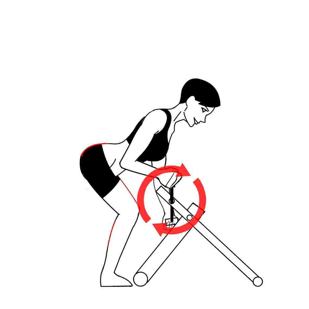 Hand Ergometer Squat-N-Cycle with Excy Portable Exercise Bike Forward Pedaling Hand Ergometer Squat-N-Cycle with Excy Portable Exercise Bike Forward Pedaling