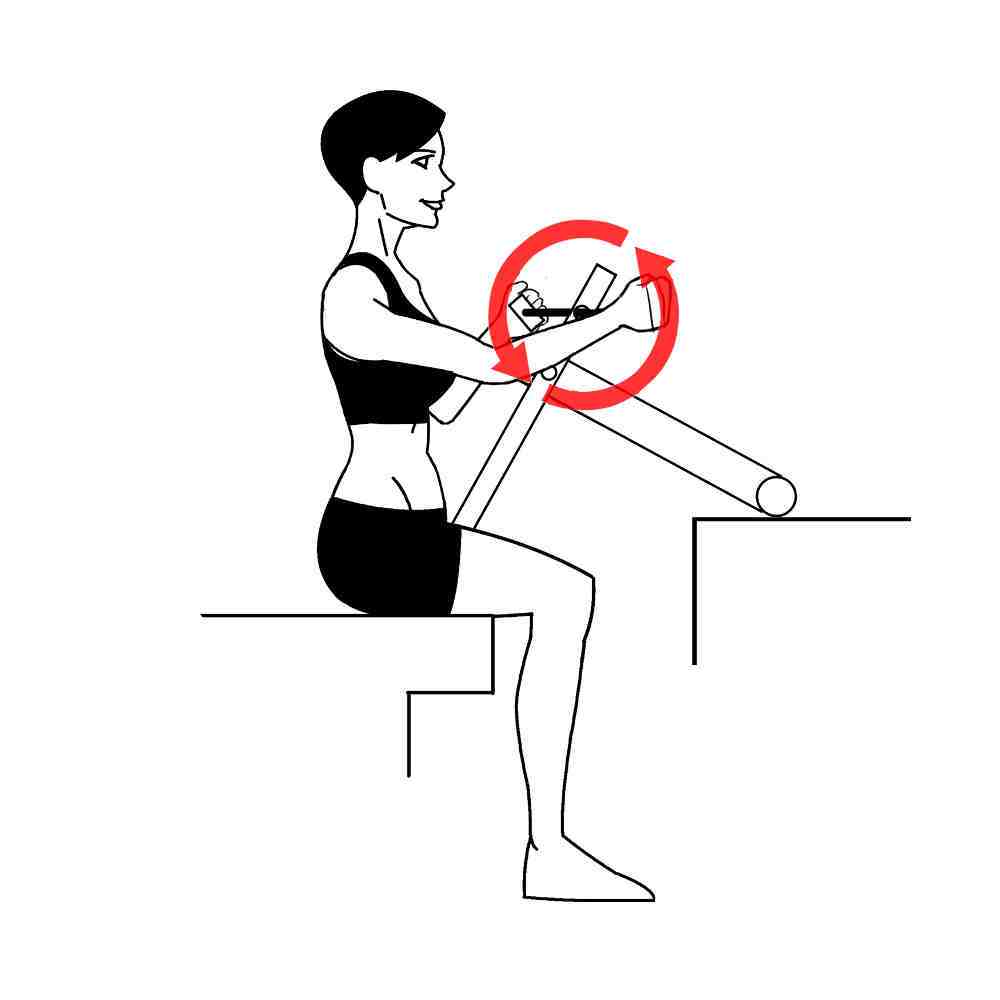 Hand Pedal Bike Chair Workout Excy UBE Reverse Pedaling Hand Pedal Bike Chair Workout Excy UBE Reverse Pedaling