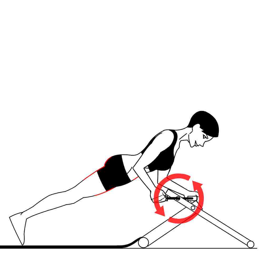 Plank Exercise Cycle with Excy Portable Exercise Bike Reverse Cycling Plank Exercise Cycle with Excy Portable Exercise Bike Reverse Cycling