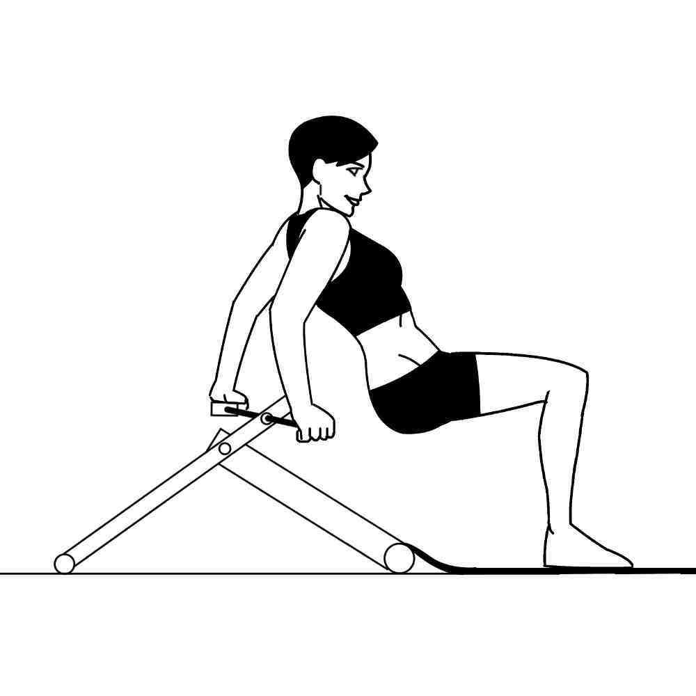 Tricep Dip Exercycle with Excy Upper Body Ergometer Excy
